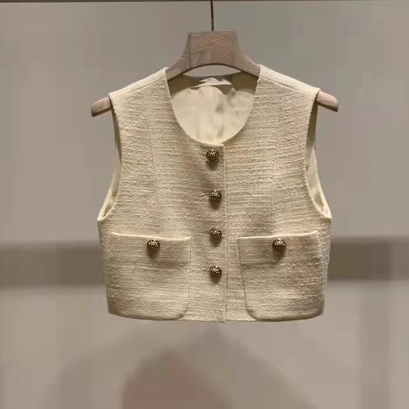 

Женский винтажный кардиган, однотонный укороченный однобортный Кардиган в Корейском стиле, верхняя одежда, лето