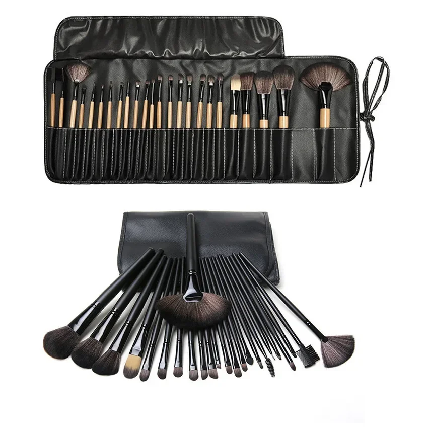 

24 pcs Makeup Brush Gift Bag Of Sets Professional Cosmetics Brushes Eyebrow Powder Foundation Shadows Make Up Tools