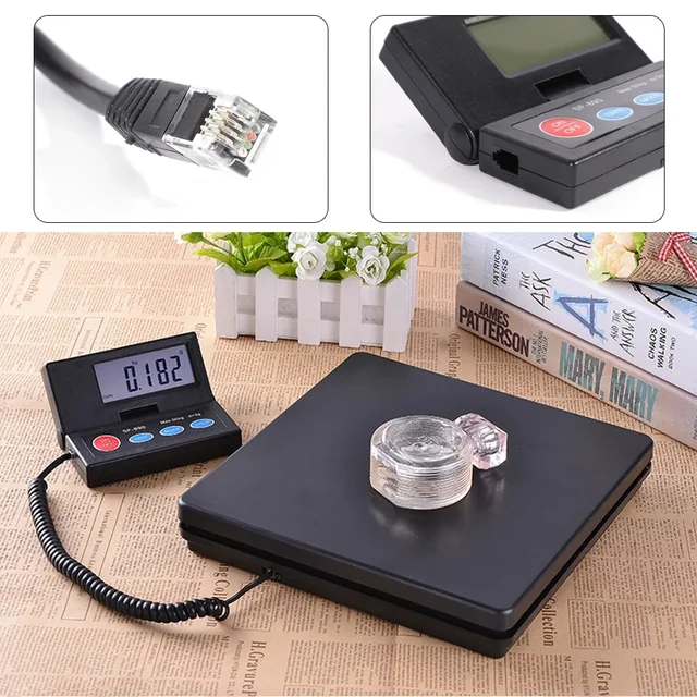 Bilancia elettronica Capacità 50 kg Display digitale ad alta precisione Nero 4