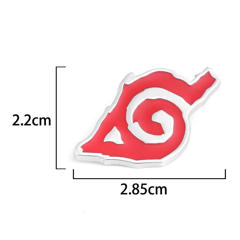 Anime naruto sasuke esmalte pinos bolsa akatsuki broche logotipo