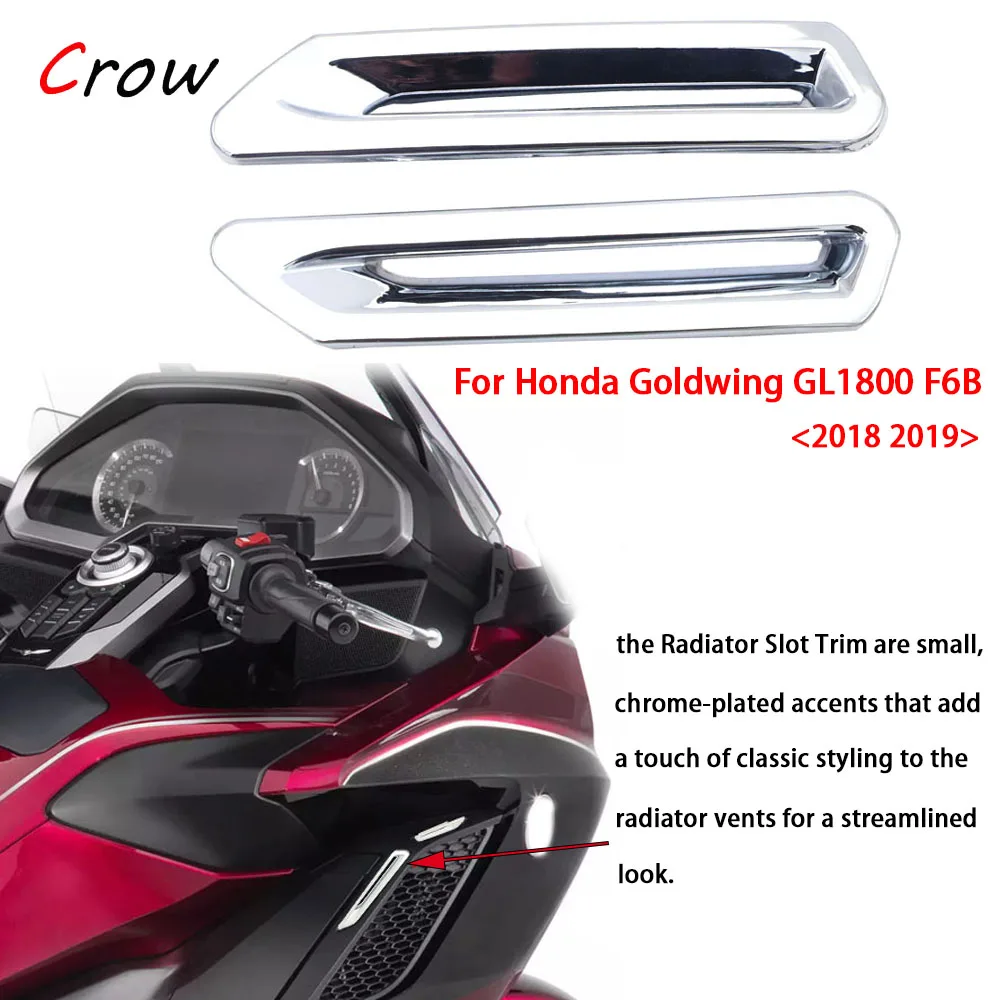 

Декоративная крышка радиатора для мотоцикла Honda Goldwing GL1800, хромированная крышка F6B Goldwing GL 1800 2018 2019 2020 2021