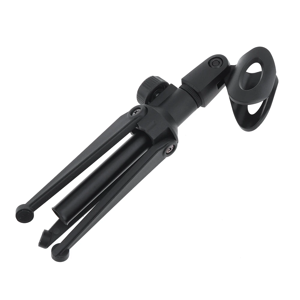 Mini Portable Microphone Stand Tripod Desktop 180 Degree Rotation Angle Microphone Table Holder Mic Clip Lightweight Bracket microphone stand