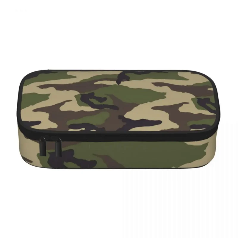 

Classic Military Camo Pencil Case Jungle Camouflage School Large Zipper Pencil Box Teens Vintage Pen Organizer