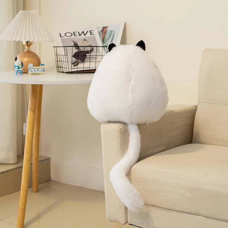 Wholesale Holiday Cute Chubby Cat Dolls Plush Toys Cloth Throw Pillows Long-tailed Birthday Gifts For Children Boys And Girls