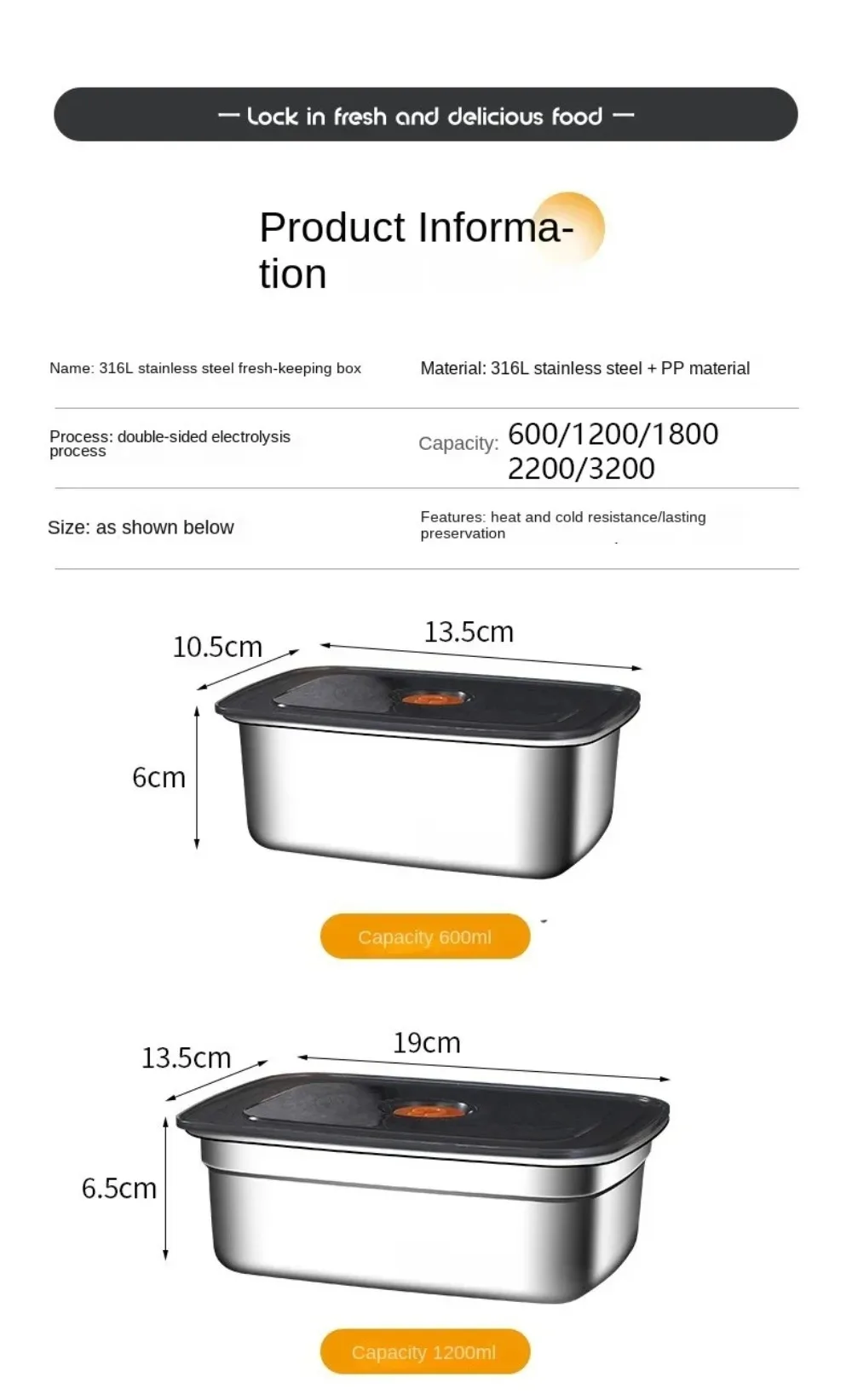 Stainless Steel Bento Box Image 14