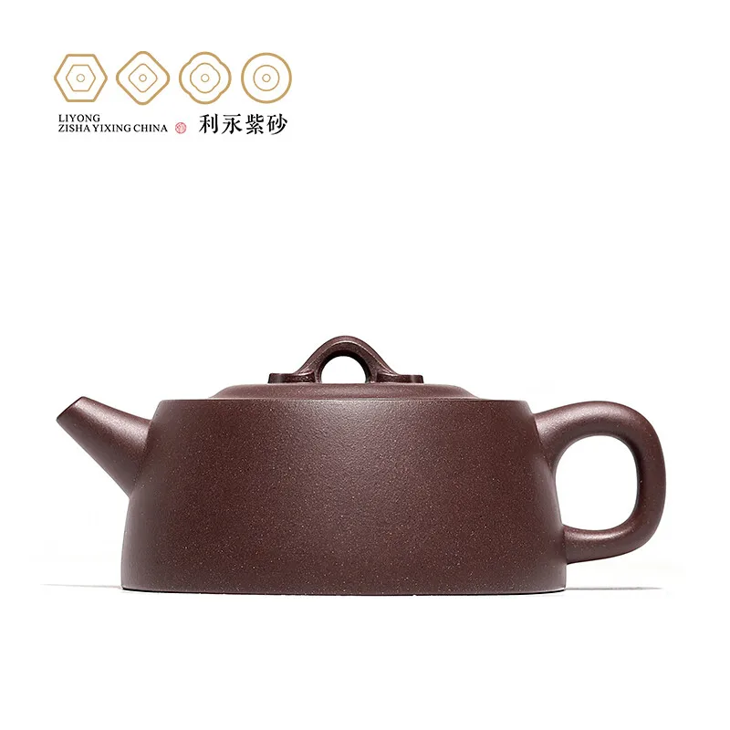 

Centennial Liyong Yixing Famous Fan Caiqin Pure Handmade Purple Clay Pot Raw Ore Purple Clay Feihong Yannian Well Pot Kung Fu Te