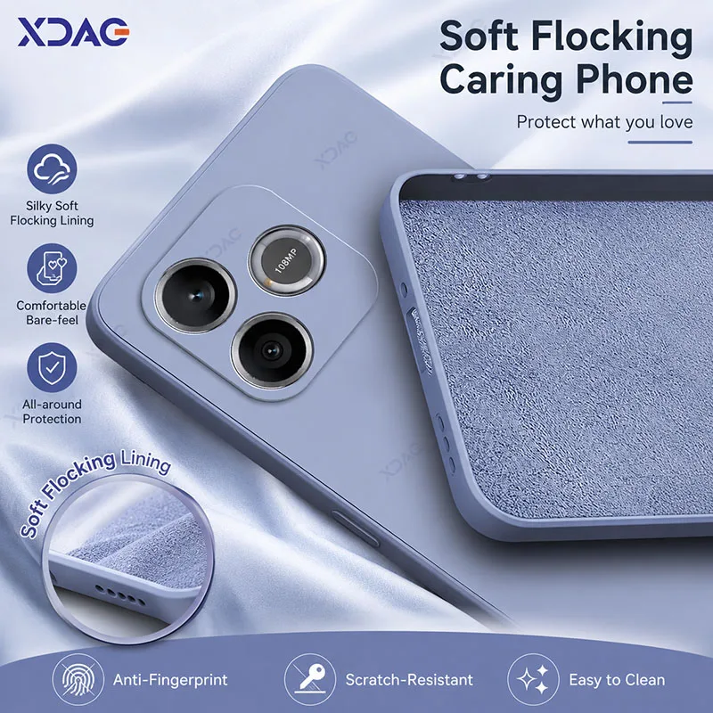Slim Silicone Case with Soft Anti-Scratch Microfiber Lining