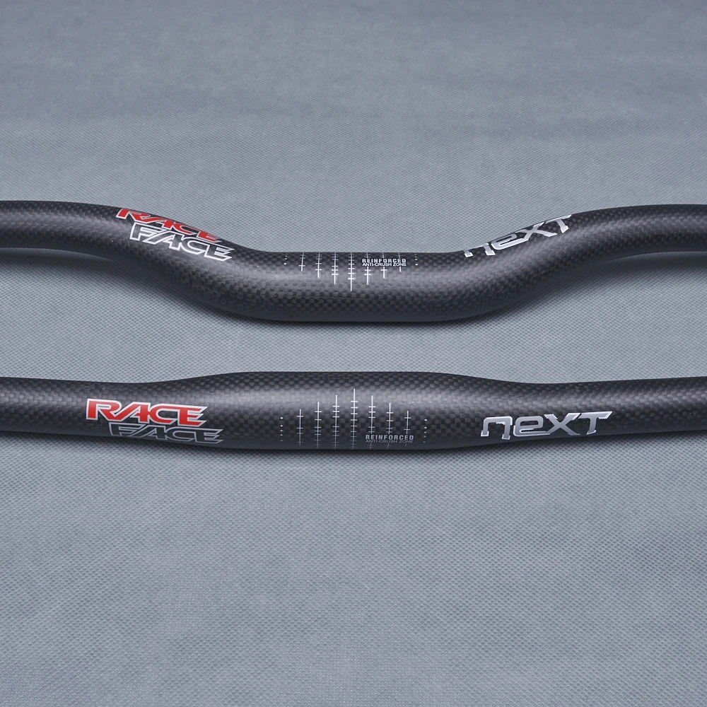 RaceFace Next Matte 3K Carbon Fibre Bike Mountain Bicycle MTB Handlebar Horizontal / One-shaped Handle bar 31.8mm