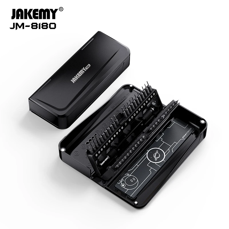 

JAKEMY JM-8180 Precision Screwdriver Set Magnetic Slotted Phillips Torx Bits Screw Driver Kit for Phone PC Repair Hand Tools