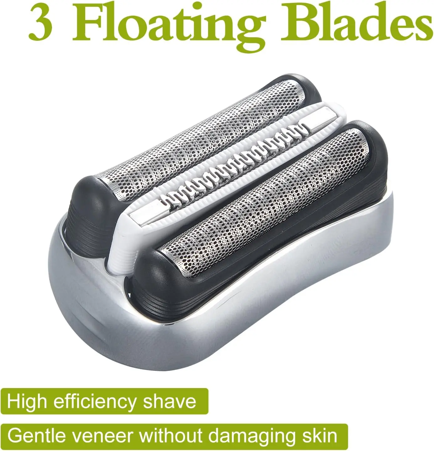 32S Replacement Head Fit For Braun 3 Series electric shaver 300S 301S 310S 5408 razor electric shaver head