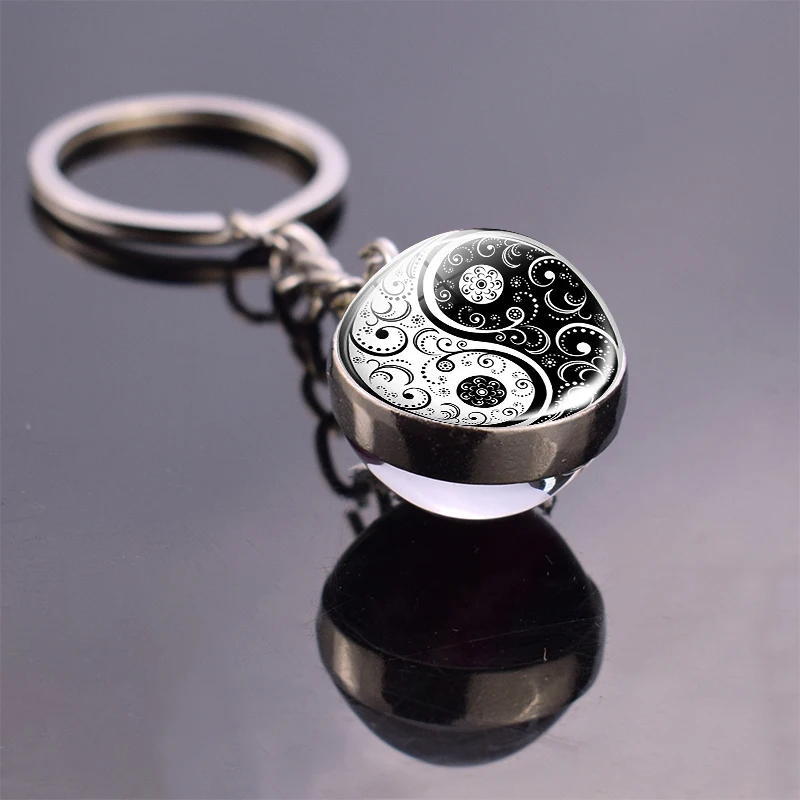 Key Chains Double Yin Yang | Keychain Key Ring Yin Yang | Yin Yang ...