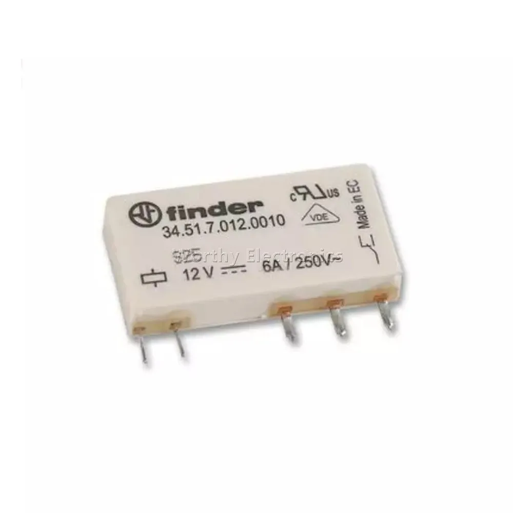 

Free Shipping 10PCS/LOT 12VDC 6A 5PIN Relay 34.51.7.012.0010