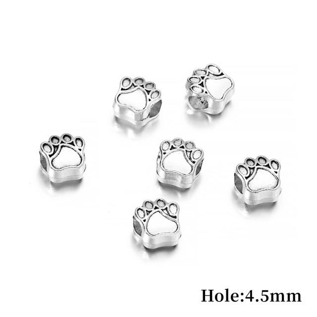 Gold Charm Beads Buddha Sparta leopard Lion Heads Spacer Beads Supplies For Jewelry Finding Making DIY Bracelet