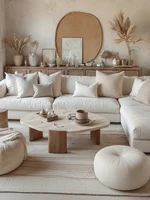 Table basse en pierre de travertin de luxe 5