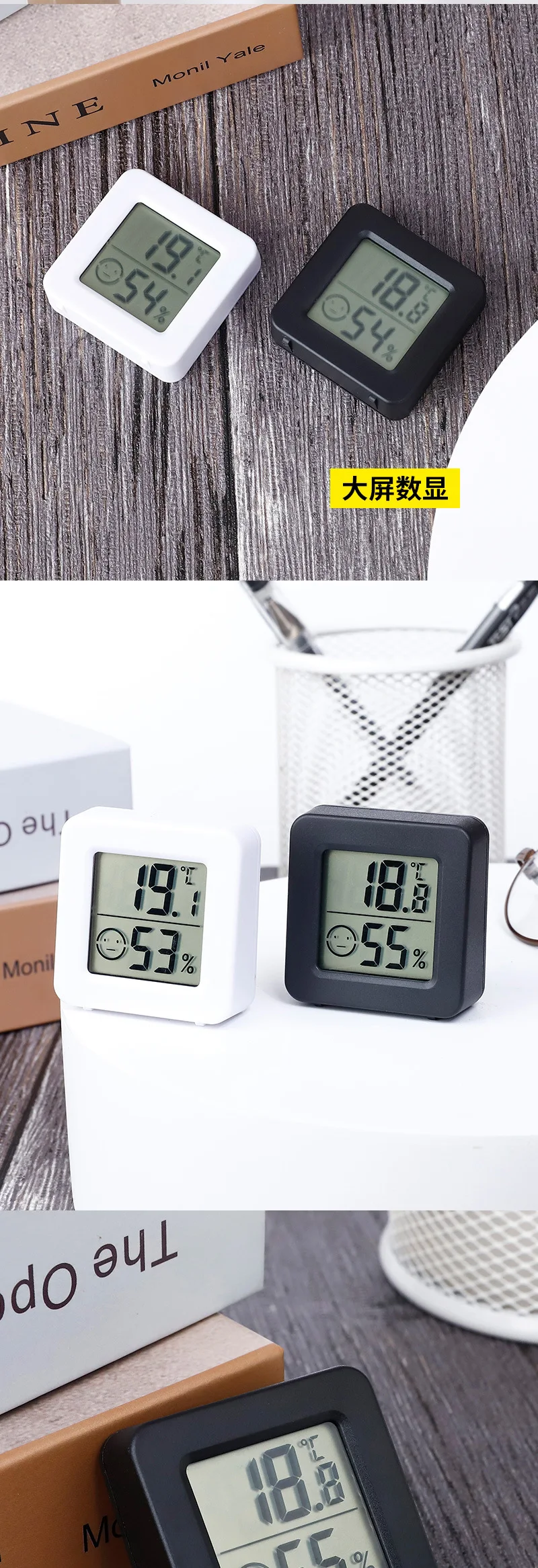 Description Picture 6 of item1pcs Mini Thermometer Humidity Meter Sensor Home  Electronic Monitor Indoor Portable Desktop Digital Gauge Room Temperature