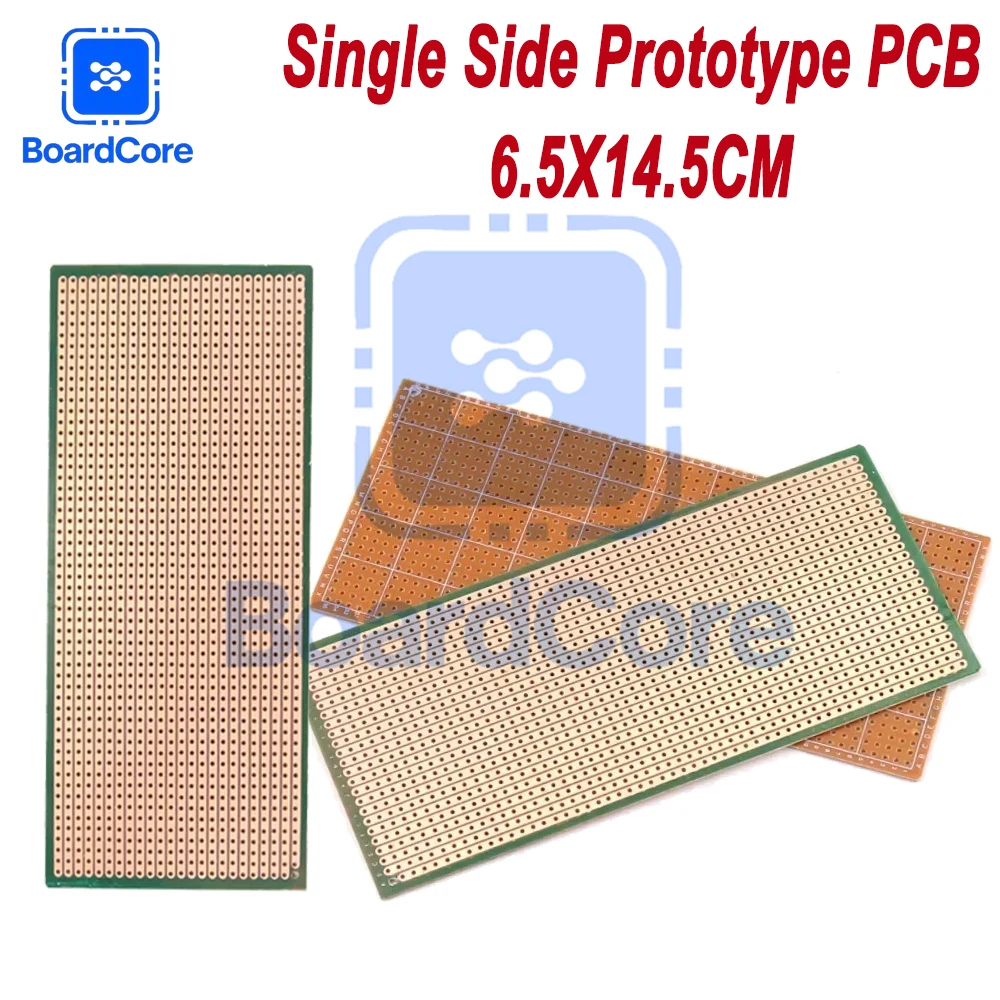 5/10pcs 단일 측면 프로토타입 PCB 6.5X14.5CM 범용 보드 실험용 베이클라이트 구리판 회로 기판 노란색 65x145mm