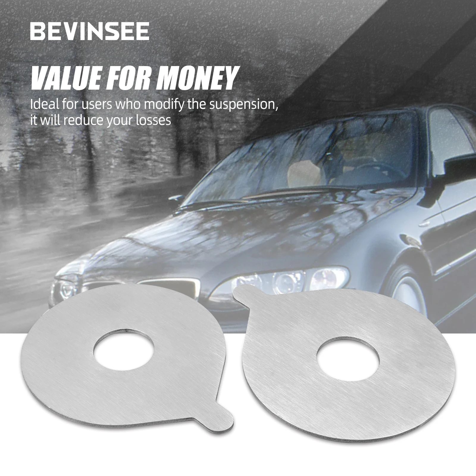 코일오버 스프링용 후방 트레일링 암 보강 플레이트, BMW E46 323i 325i 328i 330i 323ci 328ci 330ci Z4 E85용