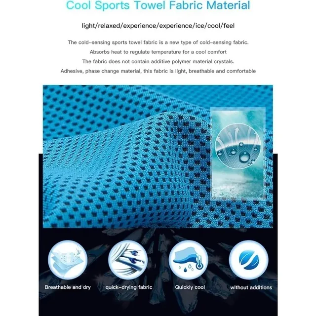 Cooling Fitness Towel Absorbent Instant Dry Cold Towel Face Towel Sports Towel Cold Towel Wash Cloths for Sports Outdoor Gym 4