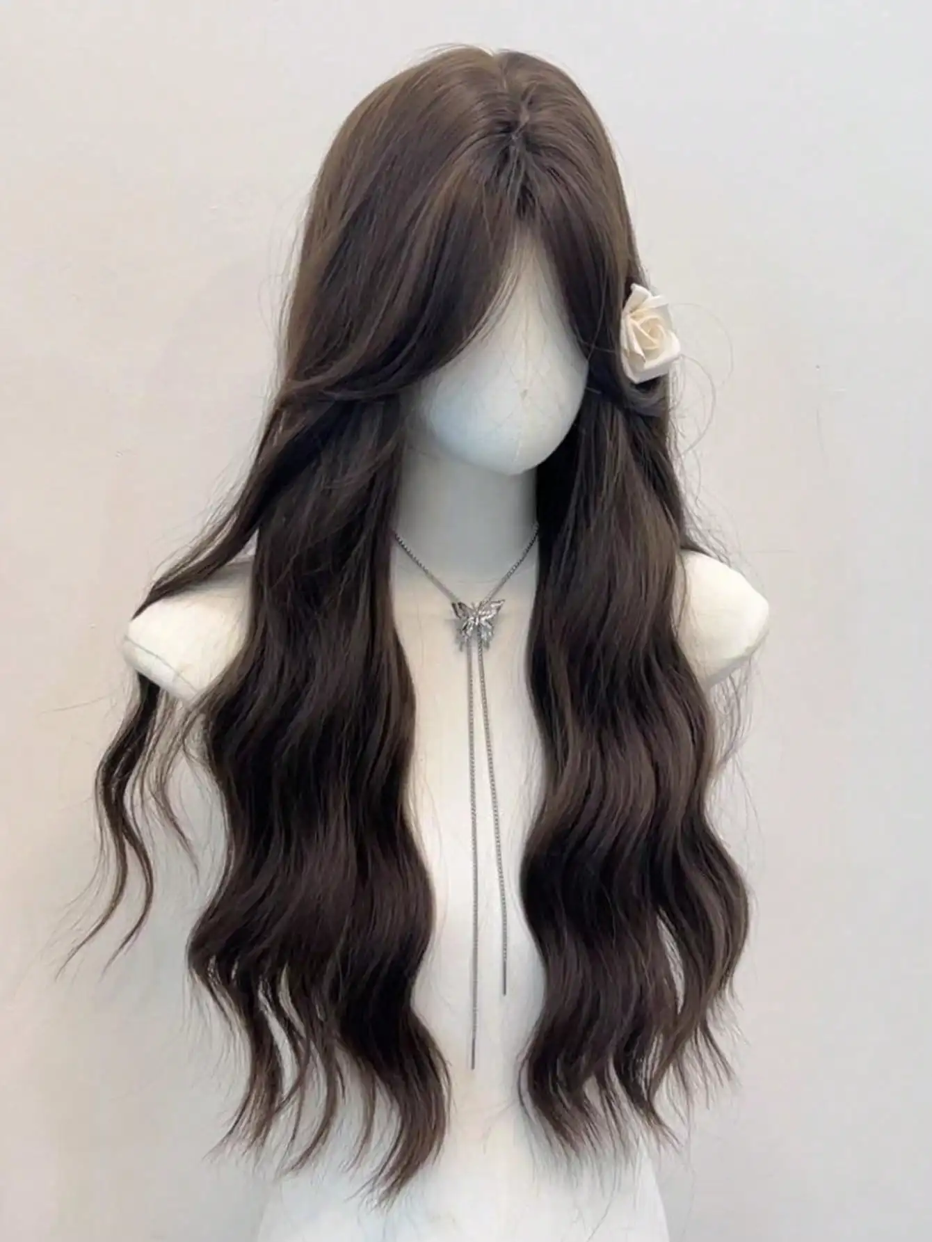 Brown Synthetic Long Curly Wig for Women