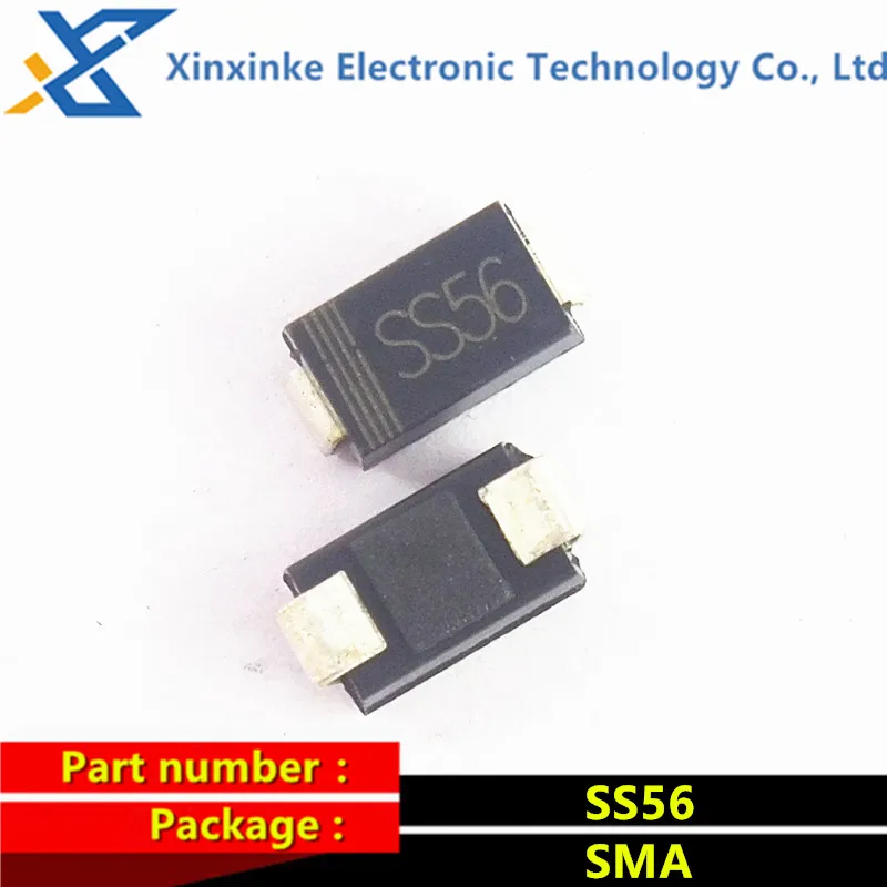 10 шт./лот SS56 SMA 5A 60V SMD диоды Шоттки |