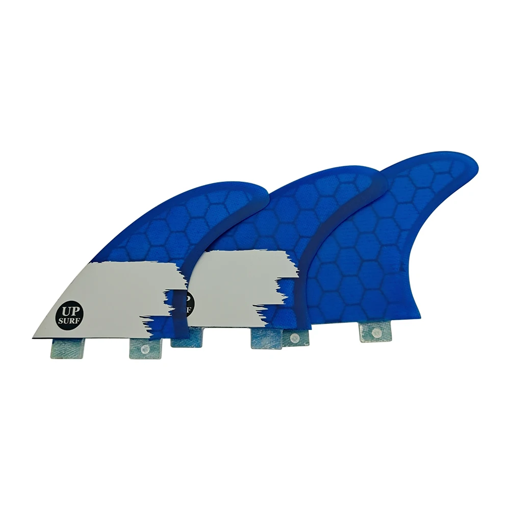 Surf Fins UPSURF FCS Fins Double Tabs AM2 Size Blue Honeycomb Surfboard Fin 3pcs per set Stand Up Paddleboard Tri Fin Sup Board 3pcs vu meter replaces ta7318p driver board for p 97 p 134 lake blue tn 90 t 90pre stage tube amplifier db level meter driver