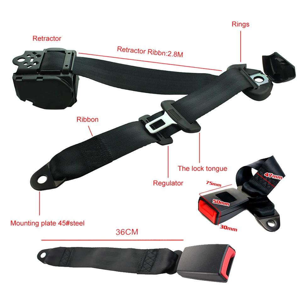 Clip Cintura Di Sicurezza Auto - 3 Pezzi, Disattiva Allarme, Universale Per Auto, Camion E Furgoni - Foto 5