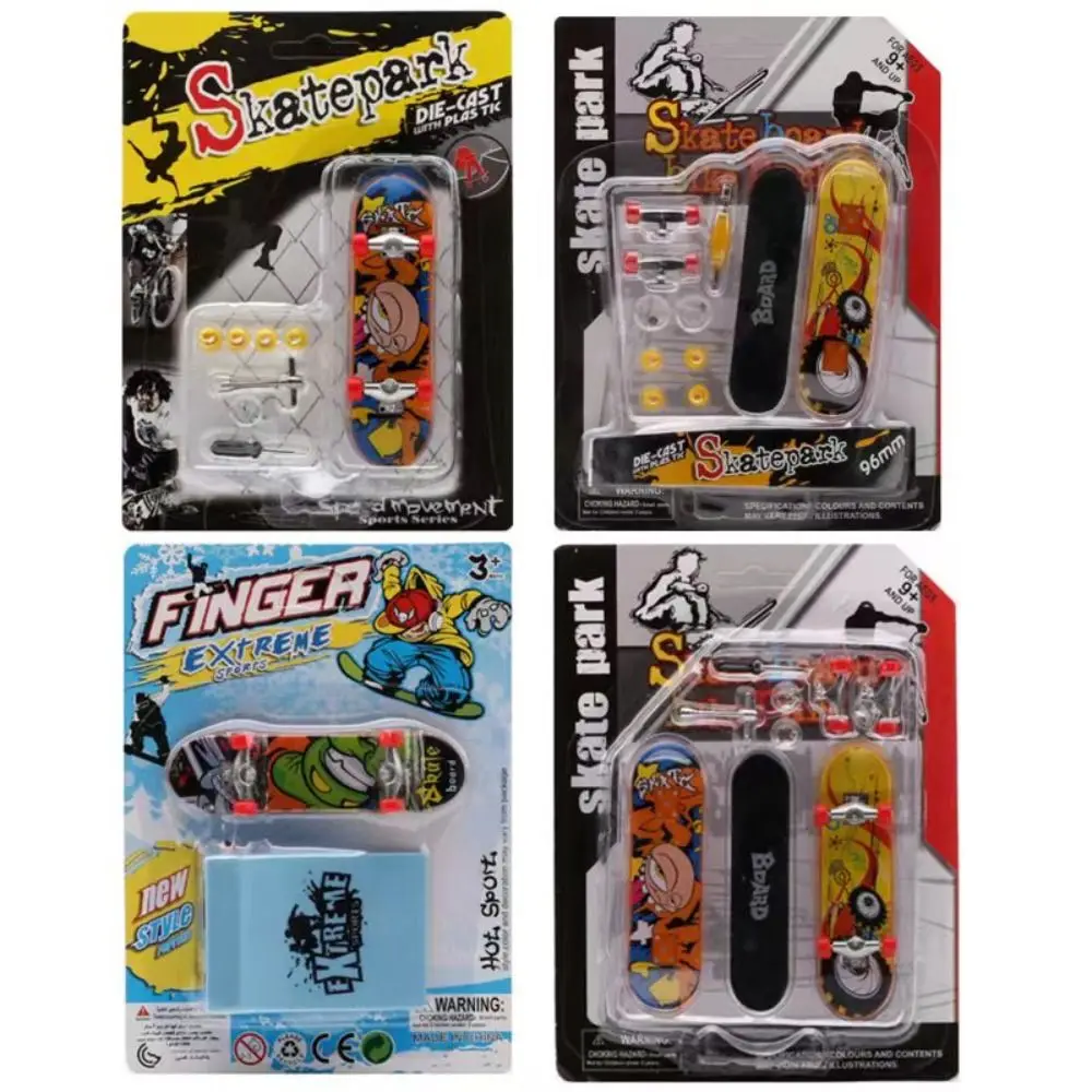 Creative Finger Skateboard Scrub Non-slip Professional Mini Skateboard Toy Tabletop Toys