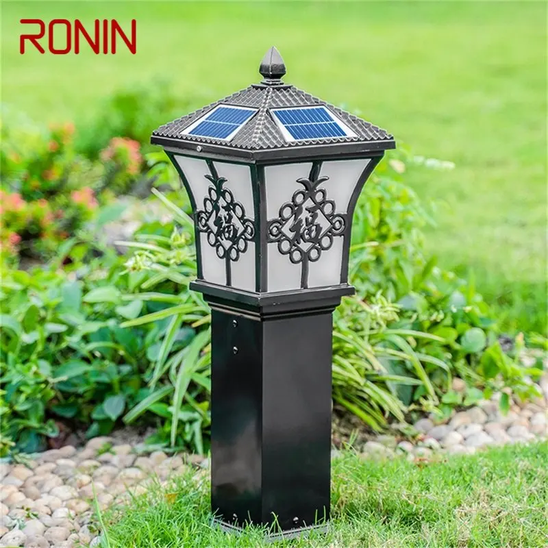 

Уличные солнечные фонари RONIN для газона, ретро-лампа для сада, Женская водонепроницаемая IP65 домашняя декоративная для виллы, дуплекса