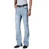 Spring 2024 Vintage Flared Jeans For Men Boot Cut Denim Jeans Classic Bell Bottom Casual Pants Fashion Light Blue Trousers 1