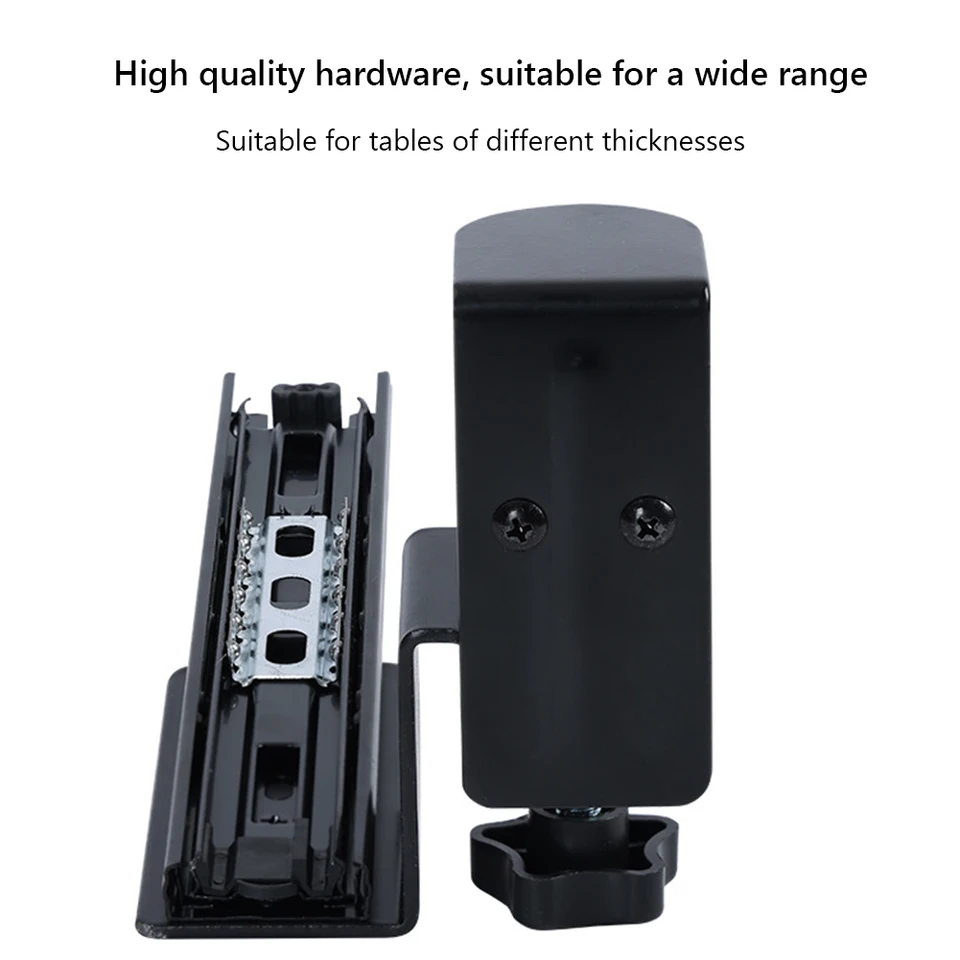 Height Adjustable Slide Out Keyboard Tray for Desks