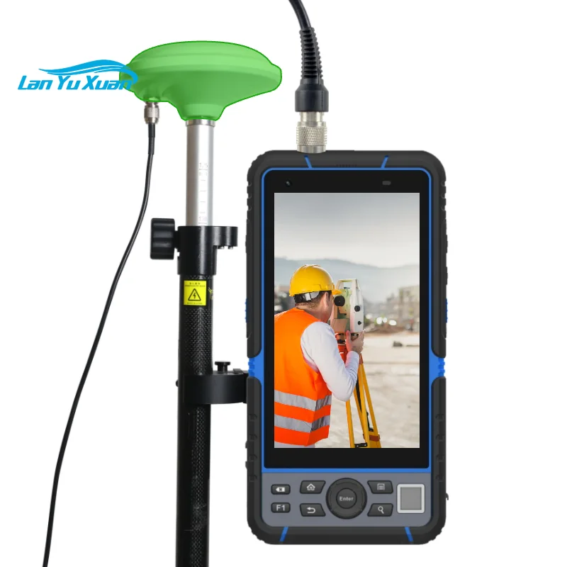 

HUGEROCK G60F pda rugged rtk gnss receiver surveying mapping grade multi mode dual frequency four arm spiral antenna