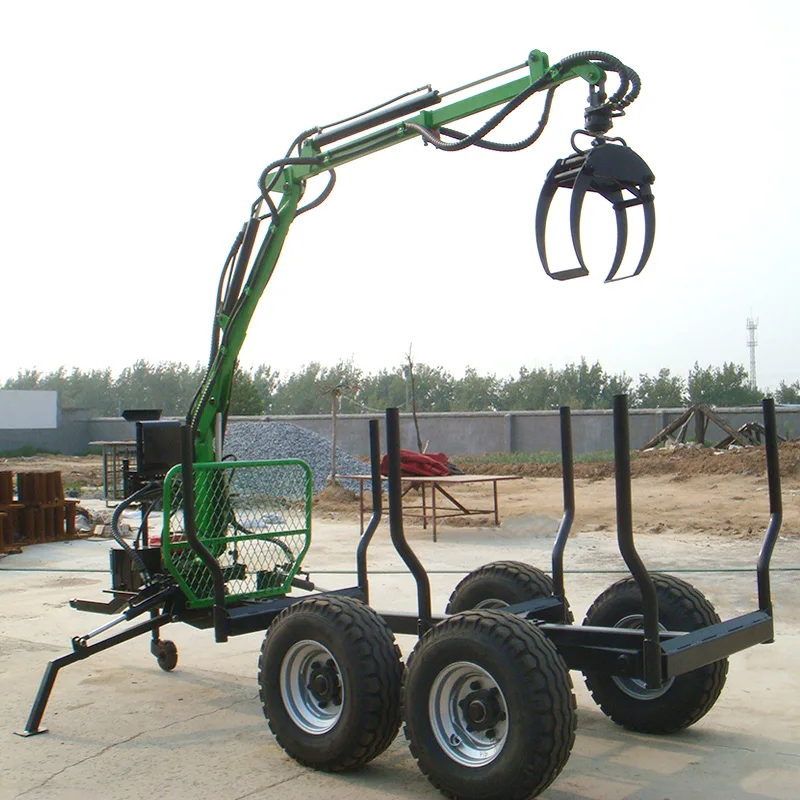 Рисунок 6 - Трактор, прицеп для резания лески с краном