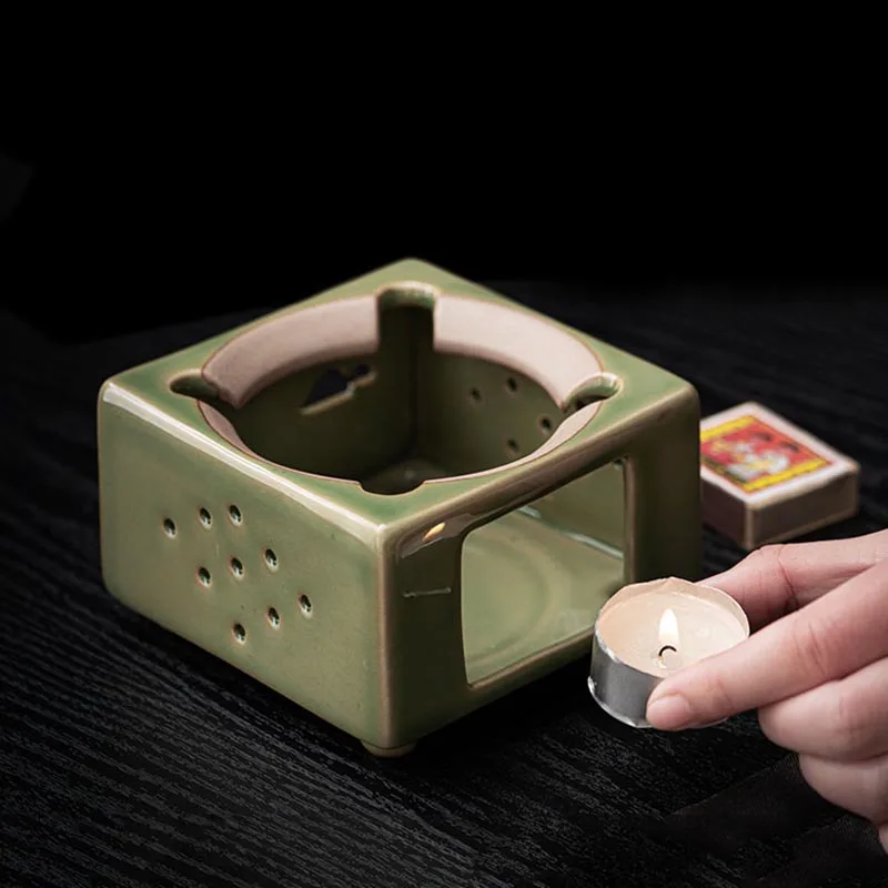 Vintage Ceramic Teapot Trivets Kung Fu Tea Set Accessories Candle