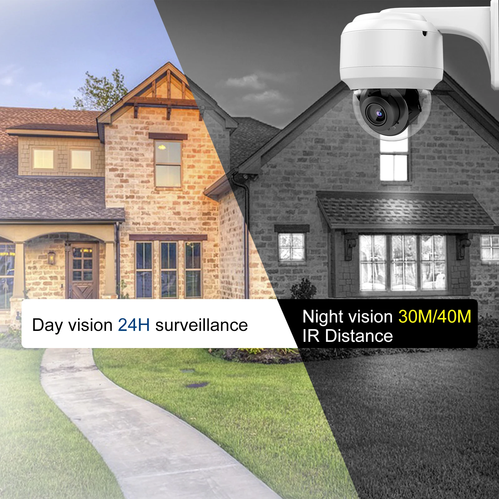 Vikylin Hikvision Compatible 4K 8MP 4x Optical Zoom PTZ IP Camera onvif Outdoor Dome CCTV Video Surveillance POE Security Camera