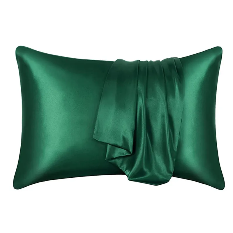 Fundas de almohada de satén de algodón antiarrugas Basics JAMW Sencillez