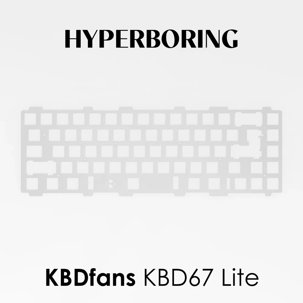 KBDfans Kbd67 Margo65 기계식 키보드 용 포지셔닝 플레이트 PP PC 알루미늄 Fr4 플레이트 맞춤형 게임용 키보드 액세서리