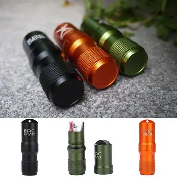 Capsule EDC Waterproof Box Hike Survival Pill / Match Case Box Container Survive Seal Trunk Container Holder Storage 3