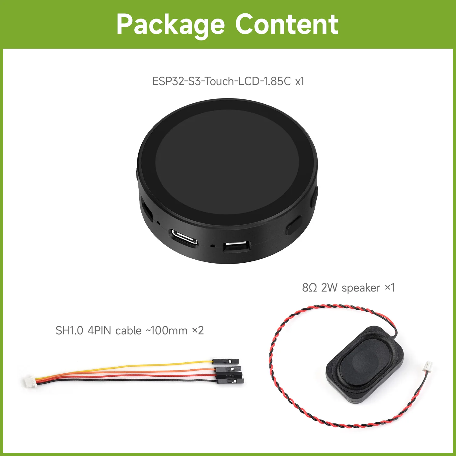 ตัวเลือกสินค้า ESP32-S3 จอสัมผัส AI สั่งงานด้วยเสียง