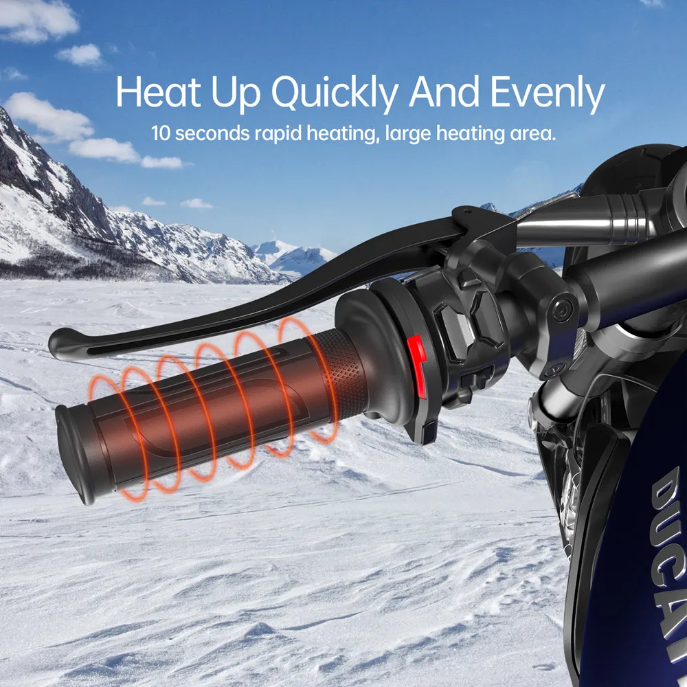 MotorcycleHandHeatedGrips12VUSB51GearElectricHeatedGrips