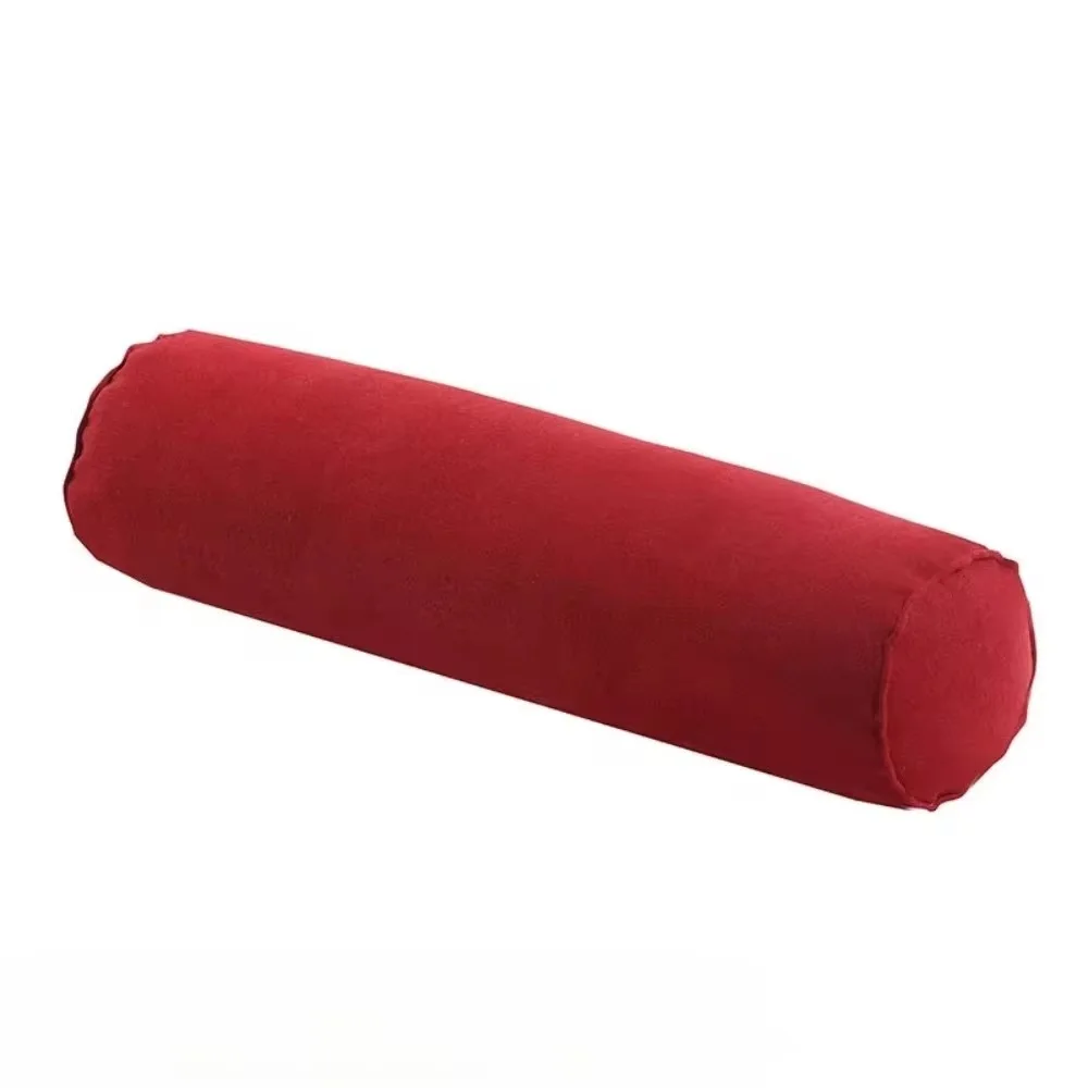 1pc Cylindrical Pillow Solid Color Velvet Bedhead Neck and Waist Pillow Sofa Cushion Beauty Shop Footrest Almohada Cilíndrica 6