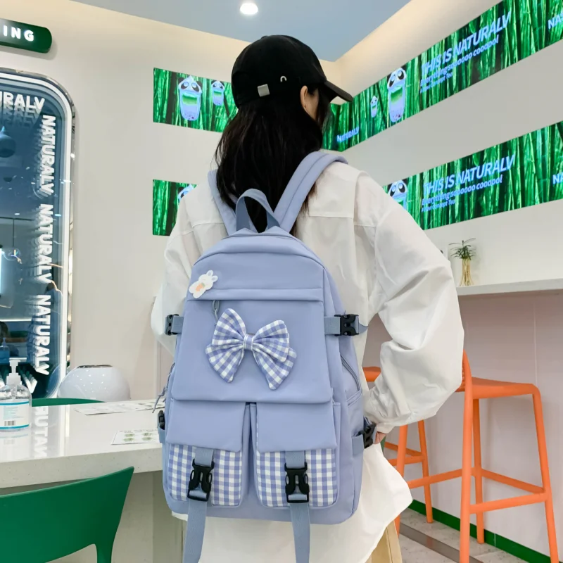 

New Fashion High-quality Niche Design Sense Student Schoolbag Trend Fashion Korean Version Cute Series Girl Campus Backpack