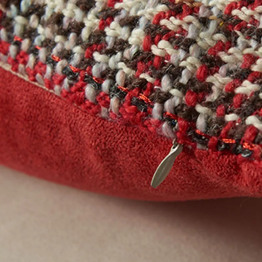 Soft Knitted Christmas Plaid Pillowcase Classic Multiple Sizes Throw Pillowcover 45CM Square Cushion Cover Sofa/Bed