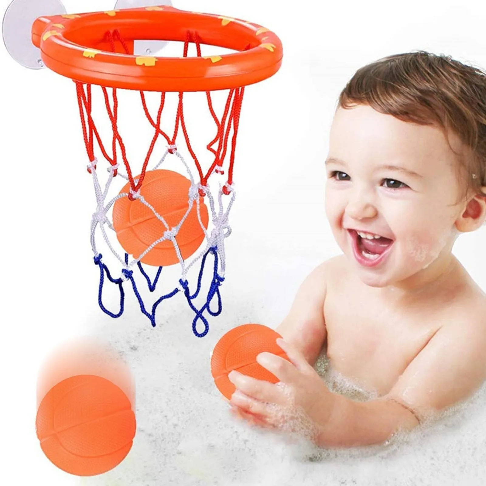 Fun Basketball Hoop And Ball Toys, Suitable For Kids' Bath Toys, Bathtub  Shooting Game 3 Ball Set And Strong Suction Cup, Can Be Used For Indoor And  O