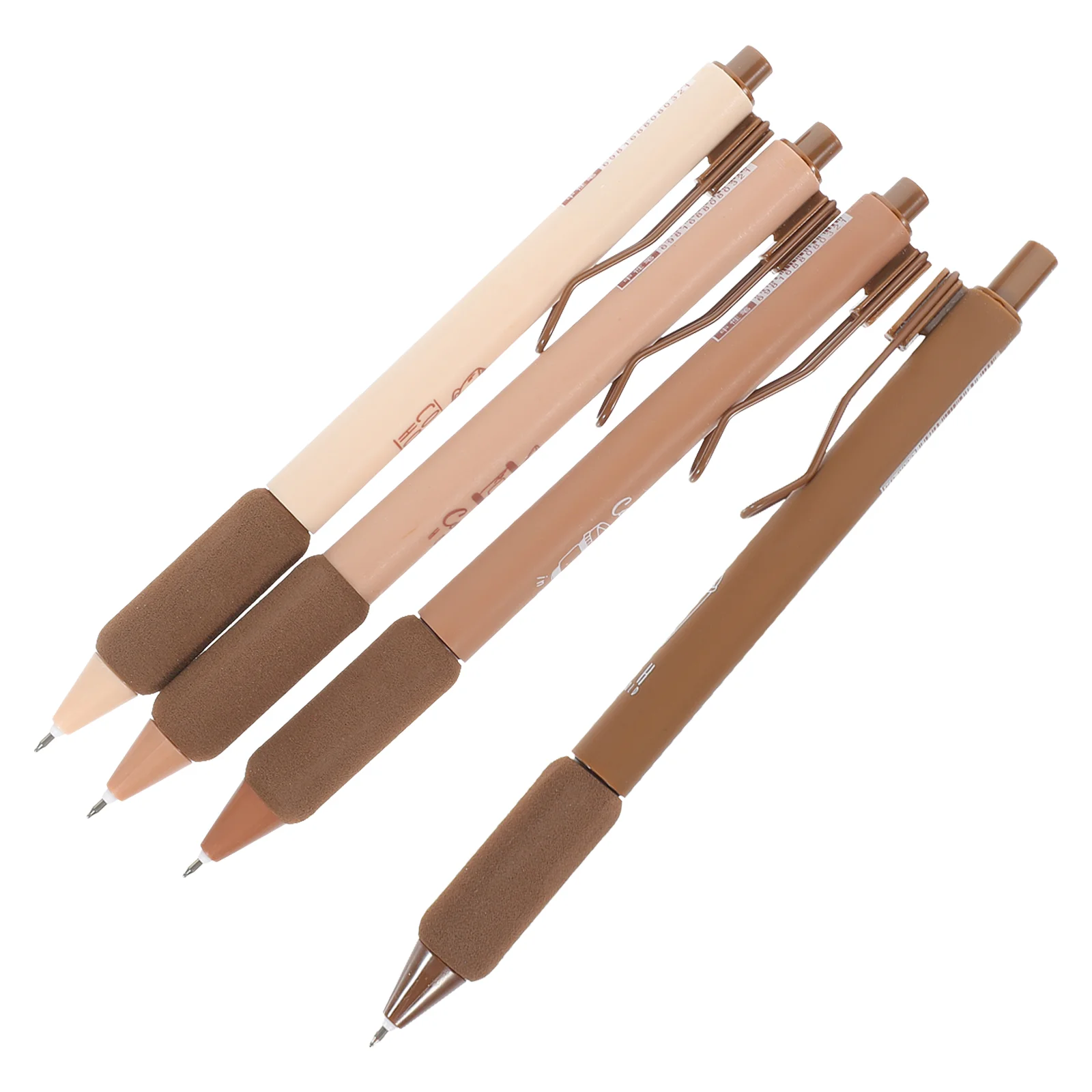

4 Pcs Push Type Brush Question Pen Child Girl Gifts Plastic Signature Pens for Students