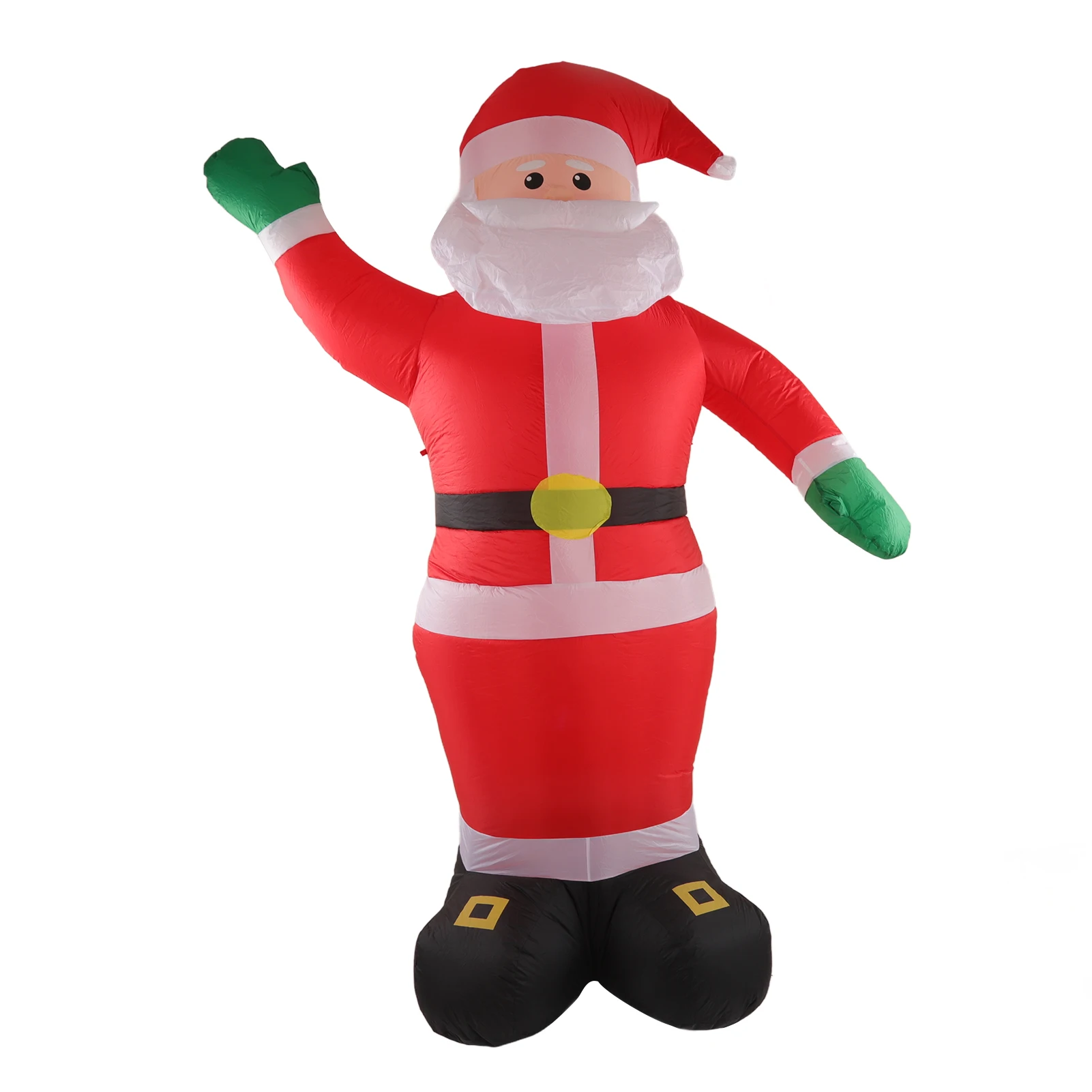 Christmas Inflatable Santa Inflatable Santa Waterproof Built in LED Christmas Outdoor Decoration with Green Hands for Lawn Yard