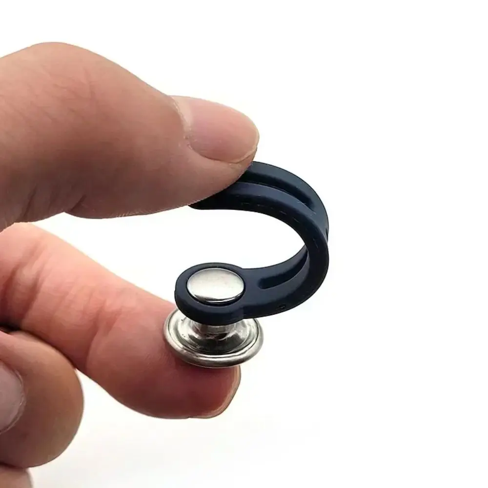 6Pcs Nähen Knöpfe Einstellbare Demontage Versenkbare Jeans Taille Knopf Metall Erweiterte Schnallen Hose Bund Expander – Detail 8