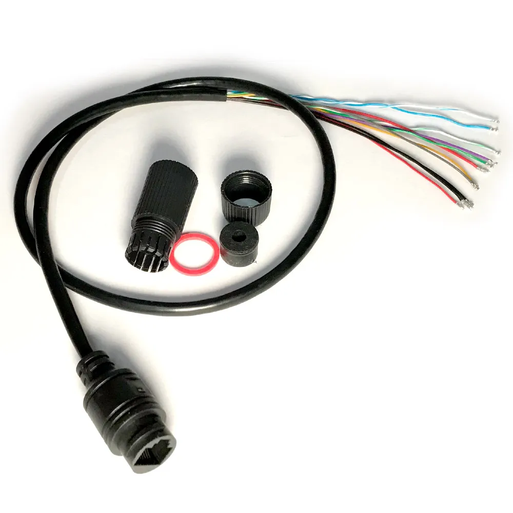 CCTV LAN POE cable 11pin with connector RJ45 Single status LED for IP camera board module
