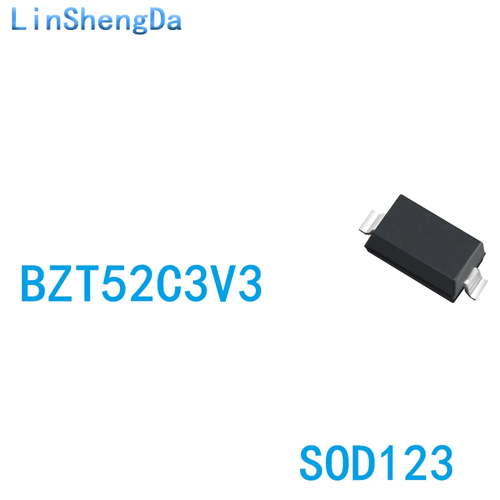 

Chip stabilized diode BZT52C3V3 3.3V SOD123 1206 W3 1 disk 3K=130 yuan