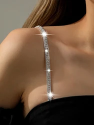 Elegant Metal Adjustable Bra Straps & Sexy Shoulder Chains for Wedding Dresses & Lingerie (1 Pair)
