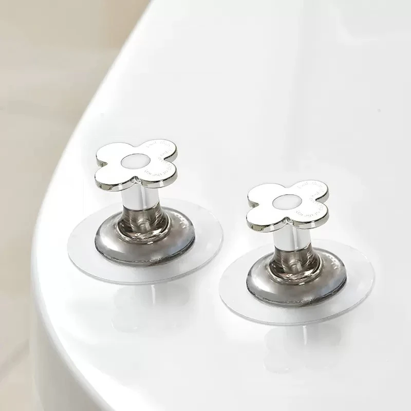 Toilet Lid Lifter Set Self-Adhesive Toilet Seat Lifter Avoid Touching Cover Handle Bathroom Accessories For Office Home